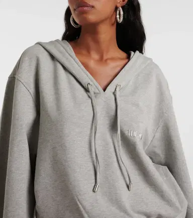 The Attico Cotton-blend jersey sweatshirt dress | Thumbnail 4