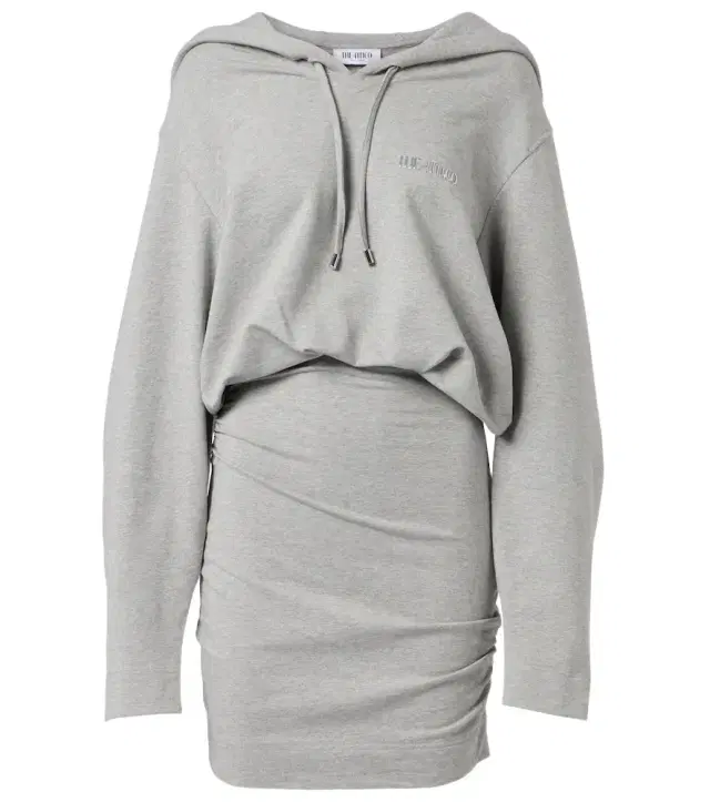 The Attico Cotton-blend jersey sweatshirt dress
