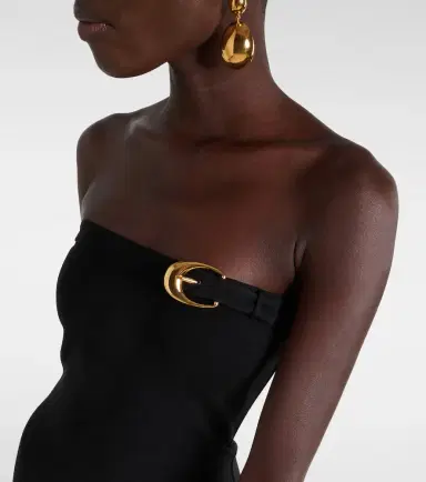 Staud Beekman strapless midi dress | Thumbnail 5