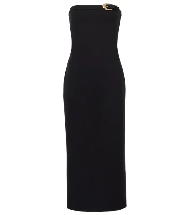 Staud Beekman strapless midi dress
