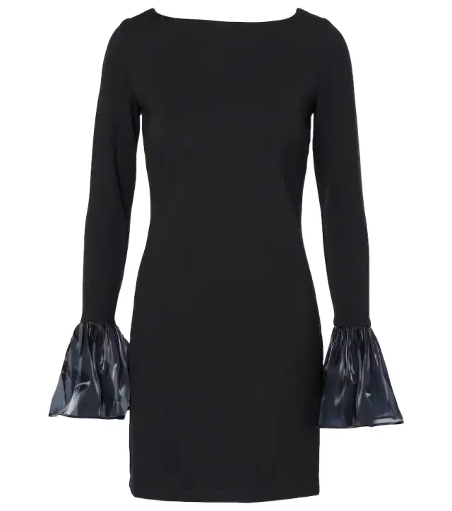 Staud Hawthorne organza-trimmed minidress