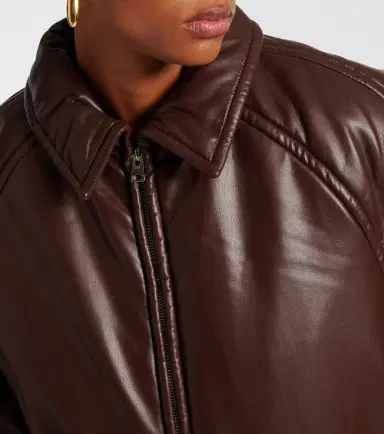 AGOLDE x Shoreditch Ski Club Tate faux leather bomber jacket | Thumbnail 4 AGOLDE x Shoreditch Ski Club Tate faux leather bomber jacket | Thumbnail 4