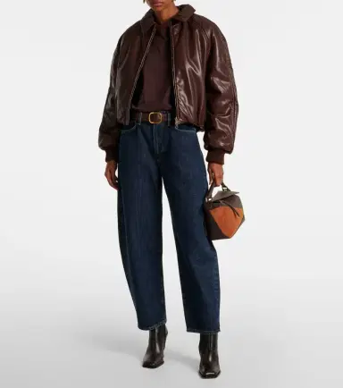 AGOLDE x Shoreditch Ski Club Tate faux leather bomber jacket | Thumbnail 5 AGOLDE x Shoreditch Ski Club Tate faux leather bomber jacket | Thumbnail 5