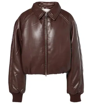 AGOLDE x Shoreditch Ski Club Tate faux leather bomber jacket | Thumbnail 1 AGOLDE x Shoreditch Ski Club Tate faux leather bomber jacket | Thumbnail 1