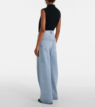 AGOLDE Low Curve mid-rise wide-leg jeans | Thumbnail 2