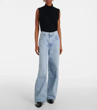 AGOLDE Low Curve mid-rise wide-leg jeans | Thumbnail 3
