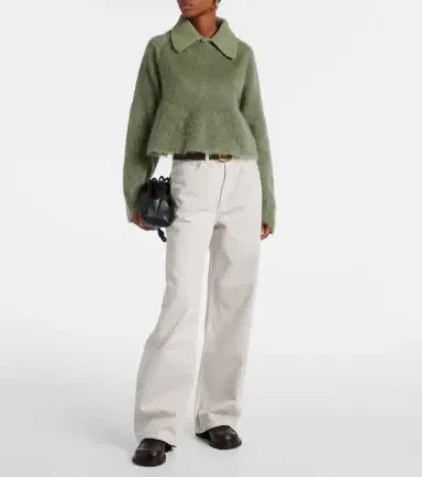 AGOLDE Low Curve mid-rise wide-leg jeans | Thumbnail 4