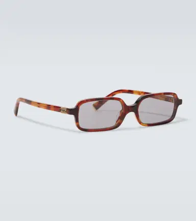 Miu Miu Logo rectangular sunglasses | Thumbnail 2