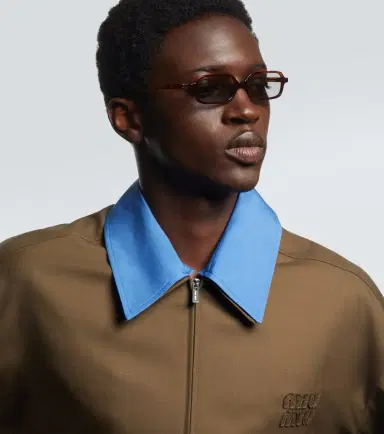 Miu Miu Logo rectangular sunglasses | Thumbnail 4