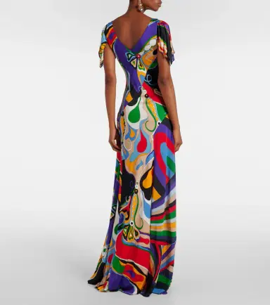 PUCCI Orchidee and Iride jersey gown | Thumbnail 2