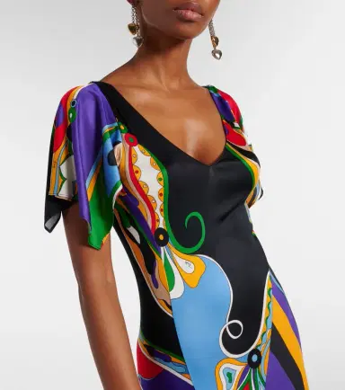 PUCCI Orchidee and Iride jersey gown | Thumbnail 3