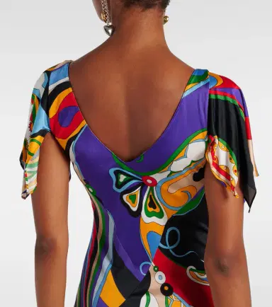 PUCCI Orchidee and Iride jersey gown | Thumbnail 4