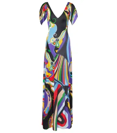 PUCCI Orchidee and Iride jersey gown | Thumbnail 1