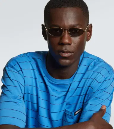 Miu Miu Logo oval sunglasses | Thumbnail 4 Miu Miu Logo oval sunglasses | Thumbnail 4
