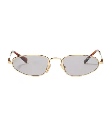 Miu Miu Logo oval sunglasses | Thumbnail 1 Miu Miu Logo oval sunglasses | Thumbnail 1