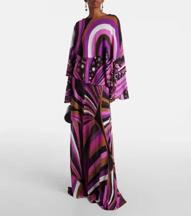 PUCCI Iride silk maxi dress | Thumbnail 3