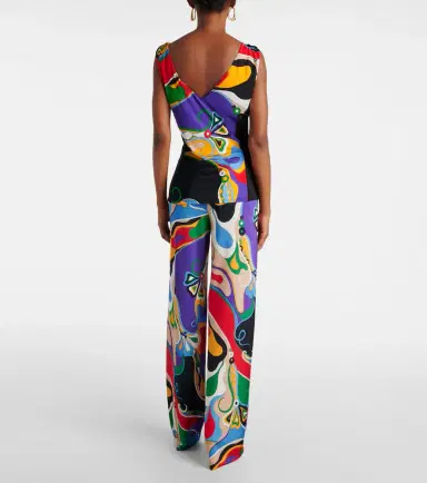 Pucci Orchidee tie-neck top | Thumbnail 3