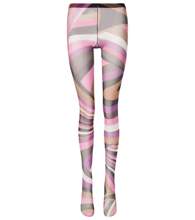 Iride printed tights