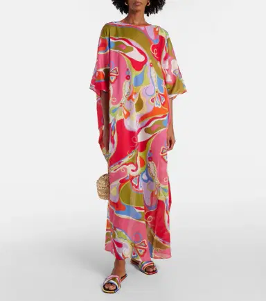 Pucci Orchidee cotton muslin kaftan | Thumbnail 2