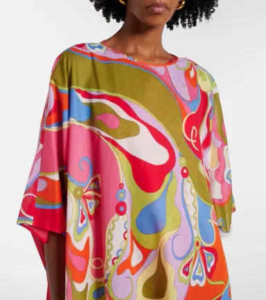 Pucci Orchidee cotton muslin kaftan | Thumbnail 3
