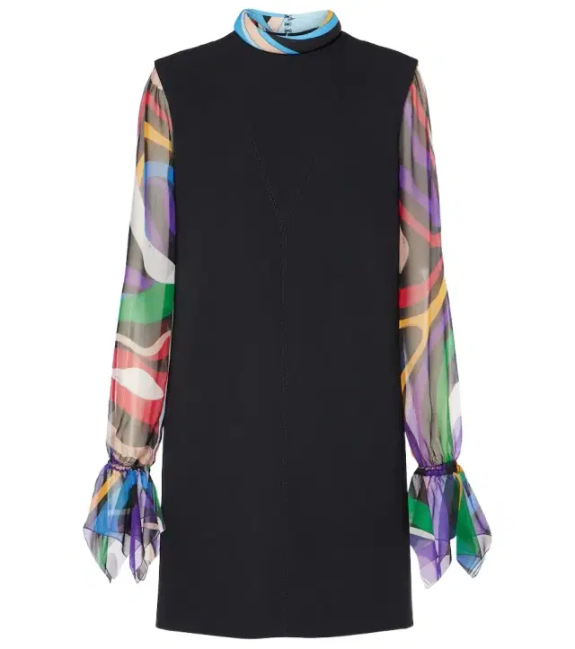 Marmo cady shift dress