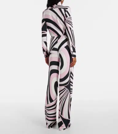 PUCCI Iride jersey satin straight pants | Thumbnail 5