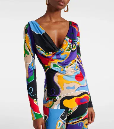 Pucci Orchidee jersey blouse | Thumbnail 5