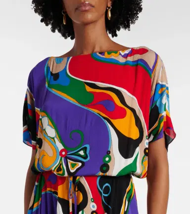 Pucci Orchidee asymmetric minidress | Thumbnail 3