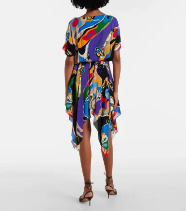 Pucci Orchidee asymmetric minidress | Thumbnail 5