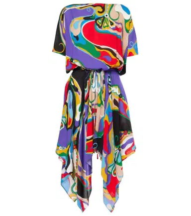 Pucci Orchidee asymmetric minidress | Thumbnail 1