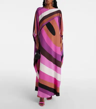 Pucci Iride silk crêpe de chine kaftan | Thumbnail 4