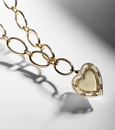 Foundrae Love 18kt gold pendant necklace with diamonds | Thumbnail 7 Foundrae Love 18kt gold pendant necklace with diamonds | Thumbnail 7