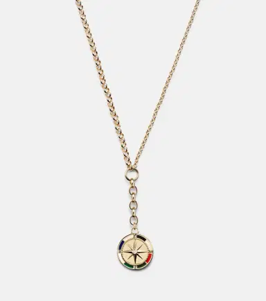 Foundrae Internal Compass 18kt gold necklace with diamond and enamel | Thumbnail 3 Foundrae Internal Compass 18kt gold necklace with diamond and enamel | Thumbnail 3