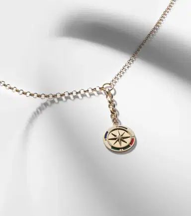 Foundrae Internal Compass 18kt gold necklace with diamond and enamel | Thumbnail 6 Foundrae Internal Compass 18kt gold necklace with diamond and enamel | Thumbnail 6