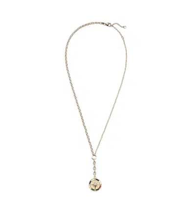 Foundrae Internal Compass 18kt gold necklace with diamond and enamel | Thumbnail 1 Foundrae Internal Compass 18kt gold necklace with diamond and enamel | Thumbnail 1