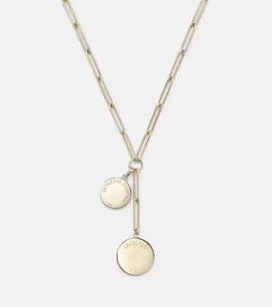FoundRae Crescent & Internal Compass 18kt gold and ceramic necklace with diamonds | Thumbnail 3 FoundRae Crescent & Internal Compass 18kt gold and ceramic necklace with diamonds | Thumbnail 3