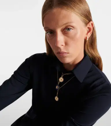 FoundRae Crescent & Internal Compass 18kt gold and ceramic necklace with diamonds | Thumbnail 7 FoundRae Crescent & Internal Compass 18kt gold and ceramic necklace with diamonds | Thumbnail 7