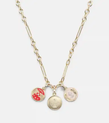 Foundrae Dream, Strength & Vivacity 18kt gold and ceramic necklace with diamonds | Thumbnail 3
