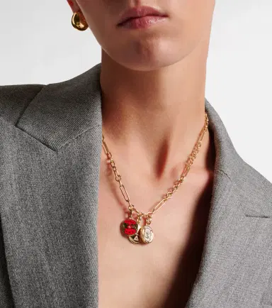 Foundrae Dream, Strength & Vivacity 18kt gold and ceramic necklace with diamonds | Thumbnail 5