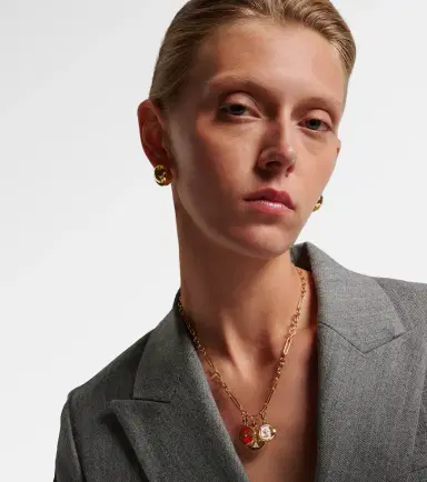 Foundrae Dream, Strength & Vivacity 18kt gold and ceramic necklace with diamonds | Thumbnail 6