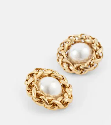 Jennifer Behr Marit 18kt gold-plated earrings | Thumbnail 2
