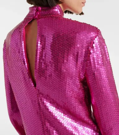 Taller Marmo Gina sequined feather-trimmed minidress | Thumbnail 2