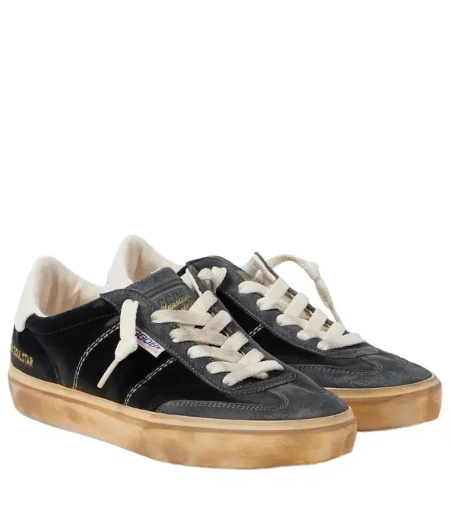 Golden Goose Soul Star suede-trimmed velvet sneakers