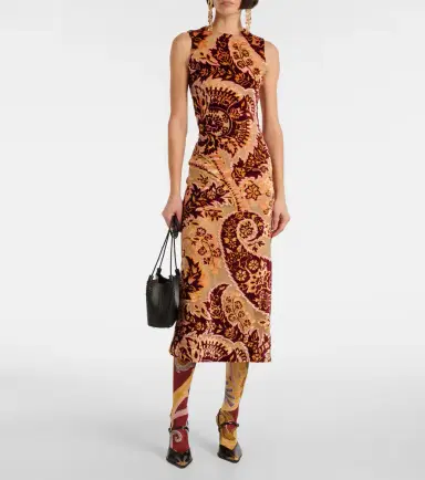 Wolford x Etro Satin de Luxe paisley tights | Thumbnail 2