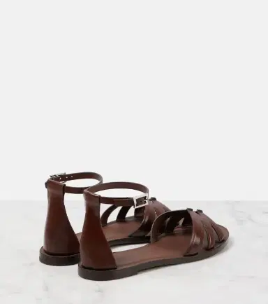 Max Mara Doublefla leather sandals | Thumbnail 4 Max Mara Doublefla leather sandals | Thumbnail 4