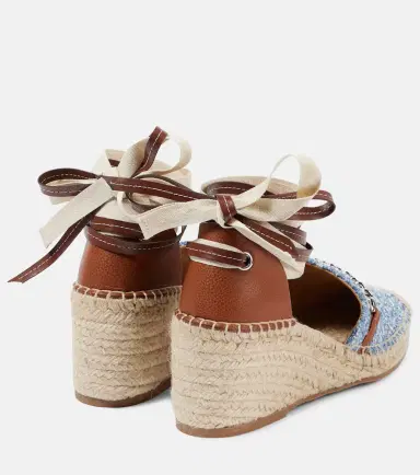 Stella McCartney Gaia denim bouclé espadrilles | Thumbnail 3