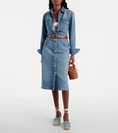 Stella McCartney Gaia denim bouclé espadrilles | Thumbnail 5