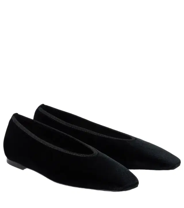 Toteme Minimalist velvet ballet flats