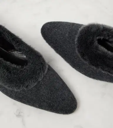 Toteme Shearling-lined ballet flats | Thumbnail 2 Toteme Shearling-lined ballet flats | Thumbnail 2