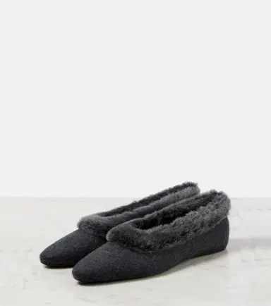 Toteme Shearling-lined ballet flats | Thumbnail 4 Toteme Shearling-lined ballet flats | Thumbnail 4
